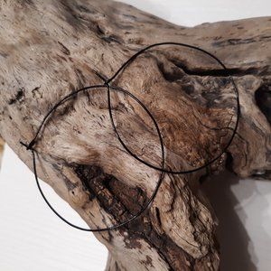 Black Hoop Earrings
